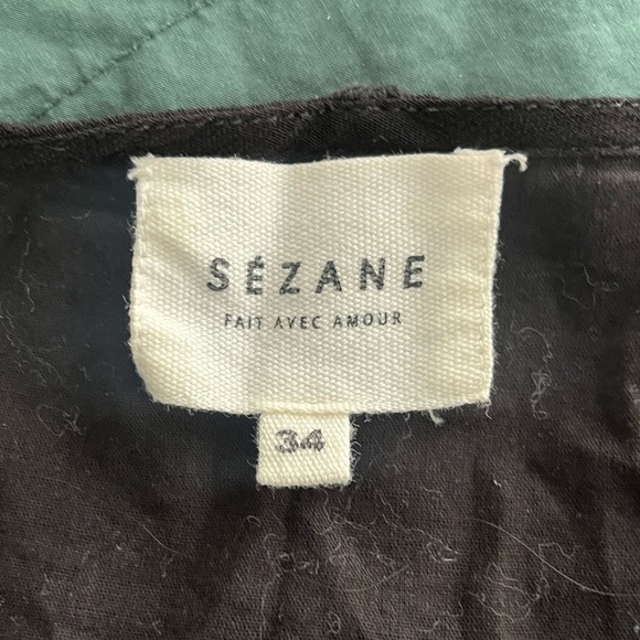 Sézane Ambre Black Blouse Top Women’s Size 34 / 2 - Picture 6 of 6